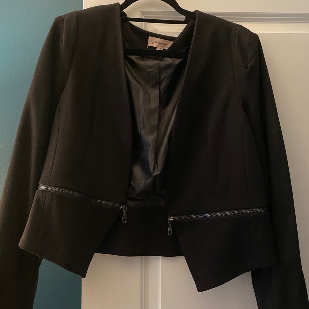 Philosophy open front blazer
